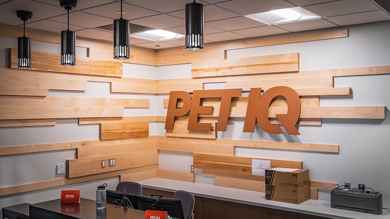 Interior view of the new PetIQ corporate building in Eagle, Idaho